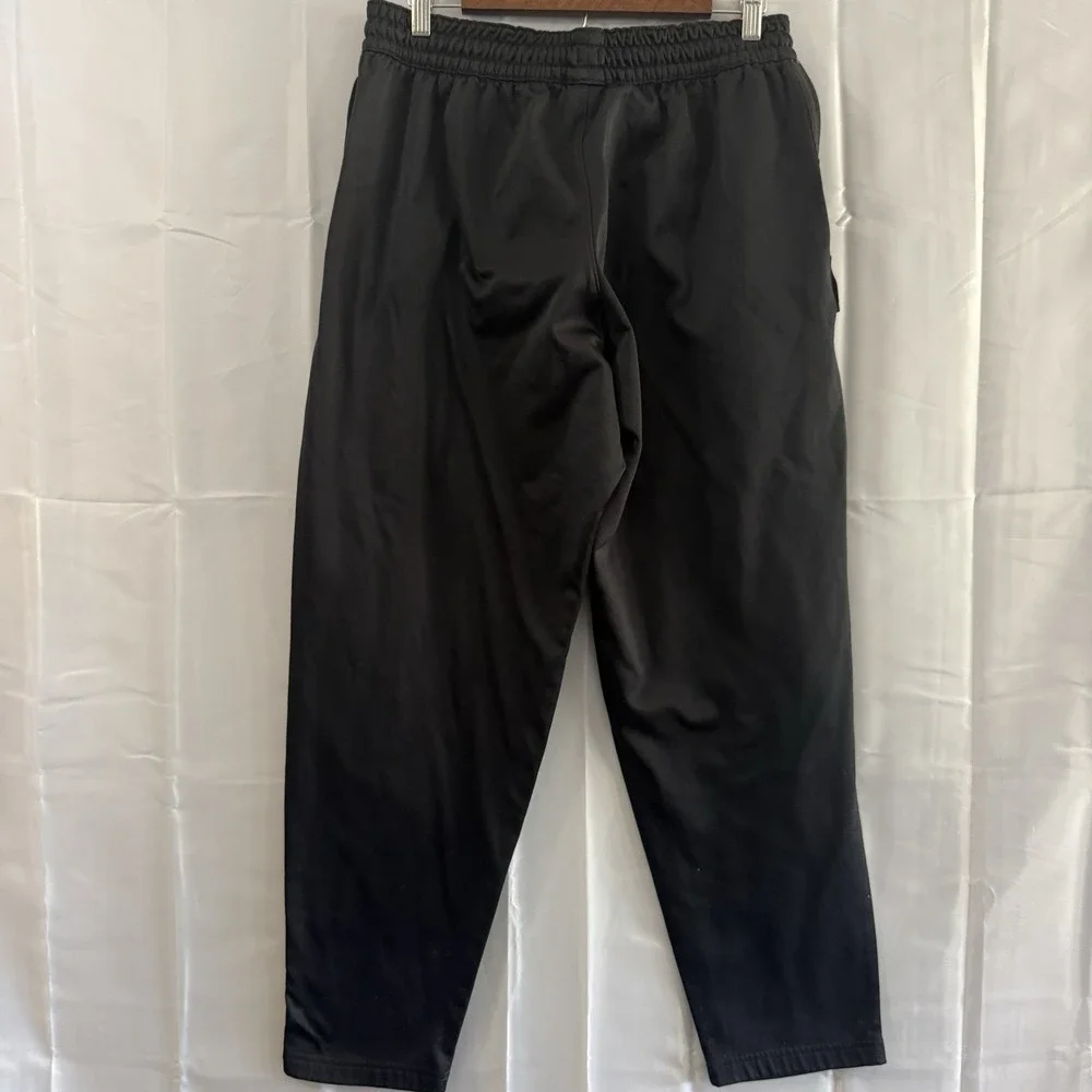 Nike Dri‑Fit Mens Joggers Black Tapered Sweatpants Big White Swoosh XL